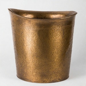 GoldenAura Poubelle en métal avec finition de style industriel ou cuisine maison restaurant salle de bain-pour la gestion des déchets de papier - Product Image 2