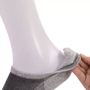 Haute qualité hommes cheville chaussettes absorbe la sueur antidérapant chaussettes à séchage rapide court sport course décontracté coupe basse chaussette - Product Image 4