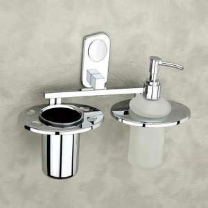 Porte-brosse à dents en acier argenté, porte-dentifrice de couleur argentée, support moderne du milieu du siècle pour salle de bain, offre spéciale - Product Image 6