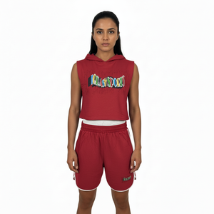 Conjuntos de Sudadera Corta y Pantalones Cortos a la Moda para Mujer - Perfectos para Ropa Casual y Actividades al Aire Libre - Product Image 1