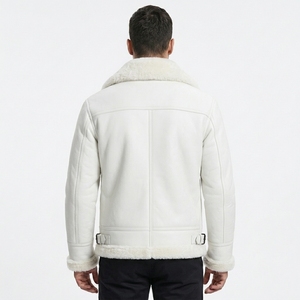 Veste en cuir véritable pour hommes, vente en gros, vêtements d'extérieur décontractés de qualité supérieure, veste tendance, fournisseur direct d'usine OEM ODM - Product Image 2