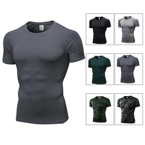 Camiseta de compresión de entrenamiento para hombre, camiseta interior atlética de capa Base de gimnasio de secado rápido, Camiseta deportiva - Product Image 6