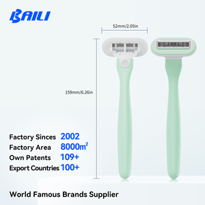<span class=keywords><strong>Rasoir</strong></span> jetable personnalisé avec logo, tête pivotante, rechargeable, triple lame, pour femmes, compatible avec la poignée en plastique <span class=keywords><strong>Venus</strong></span> - Product Image 1