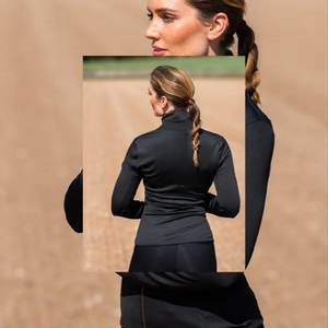 Veste d'équitation imperméable pour femme tissu extensible respirant vêtements d'extérieur équestres élégants pour la veste de compétition d'entraînement - Product Image 2