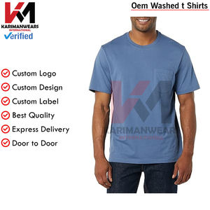 T-shirt ras du cou à manches courtes de coupe régulière pour hommes avec poche Vêtements essentiels décontractés Streetwear T-shirts décontractés Marque OEM - Product Image 5