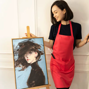 Tablier de cuisine unisexe sans manches en polyester non tissé BEAM 100 %, respirant, écologique, simple, pour usage quotidien - Product Image 4