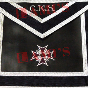 Tablier de service personnalisé OEM 30e degré Tablier de broderie maçonnique personnalisé avec ceinture à boucle - Product Image 6