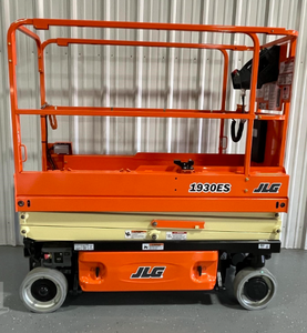 Livraison gratuite, plateforme élévatrice à ciseaux électrique JLG 1930ES, système hydraulique complet, plateforme aérienne de construction, couleur orange, capacité de 120 kg - Product Image 1