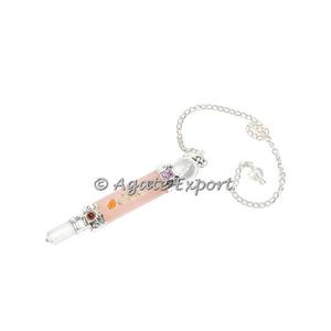 Acheter en gros lapis lazuli naturel sept Chakra pendule en cristal collé Chakra pendules de pierres précieuses de guérison - Product Image 5