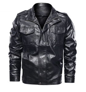 Veste en cuir pour hommes de dernière conception disponible pour tenue décontractée à bas prix Logo personnalisé - Product Image 1