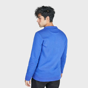 Sweat-shirt à col rond à manches longues en molleton 100% coton, imprimé à l'écran et brodé avec un logo personnalisé, best-seller - Personnalisé - Product Image 3