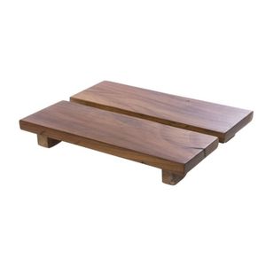 Petite contremarche en bois couleur marron antique pour la décoration de la maison-meubles en bois massif acajou Indonésie - Product Image 2