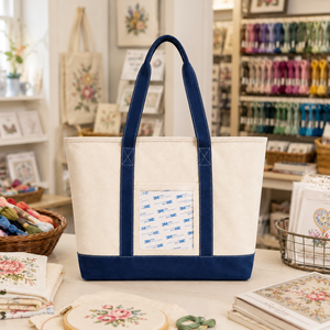 Tas Tote NDLPT DIY dengan Kantong Dalam, Tas Kanvas untuk Penjahit, Organisasi Perjalanan Sehari-hari, Tas Needlepoint Personal - Product Image 2