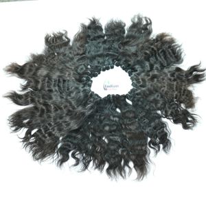 Extensions de cheveux humains à cuticule alignée en Inde, vierges et brutes de qualité d'exportation, paquets non traités, bouclés, crépus et droits - Product Image 5