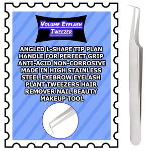 Anti-Slip Stainless Steel Eyelash Extension Tweezers <b>Precision</b> <b>Tool</b> for Eyelash Makeup - Product Image 3