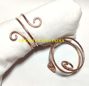 Copper Hammered Spiral Design Cuff <b>Bracelet</b> <b>for</b> Women and <b>Girl</b> Copper Wire Handcrafted Vintage Jewellery Adjustable Non Tarnish - Product Image 4