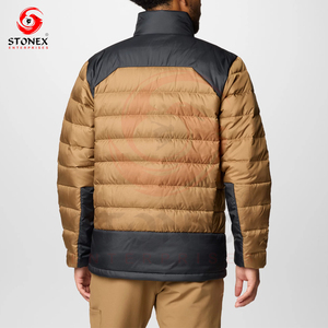 แจ็กเก็ตขนเป็ดให้ความอบอุ่นสำหรับผู้ชายเสื้อแจ็คเก็ตมีฟองโลโก้ออกแบบได้ตามต้องการ - Product Image 2