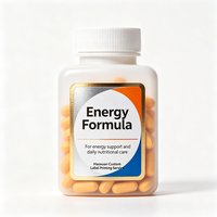 Étiquettes de bouteilles de formule énergétique Haoxuan, finition métallique, autocollants imprimés imperméables pour l'emballage des compléments nutritionnels