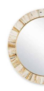 Espejo de pared redondo hecho a mano de lujo, acento de diseñador elegante ecológico para casas de bodas modernas y elegantes al mejor precio - Product Image 5