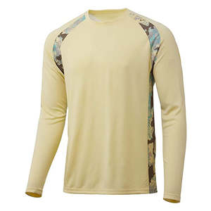 เสื้อตกปลาแขนยาวระบายอากาศได้ดีเสื้อตกปลาผ้าโพลีเอสเตอร์ผ้าสแปนเด็กซ์ - Product Image 4