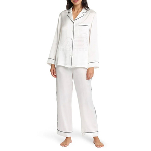 Pyjama pour femmes tendance et très vendu, ensemble de vêtements de nuit pour femmes à manches courtes, printemps automne, vêtements de nuit respirants pour femmes en provenance du Pakistan - Product Image 1
