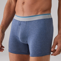 Caleçons et slips pour hommes taille mi-haute, confortables et élastiques, en Spandex/Coton écologique, options OEM personnalisées disponibles, vente en gros