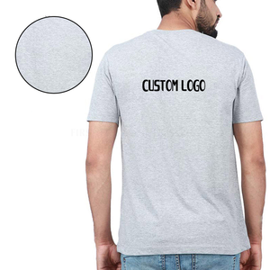 T-shirt d'été 100% coton de haute qualité personnalisé col solide hommes et femmes sérigraphie gros t-shirts - Product Image 4