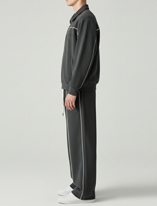 Conjunto Deportivo Ligero de 2 Piezas para Correr, Chaqueta y Pantalón, Chaqueta Cortavientos Reflectante de Nailon Arrugado - Product Image 4