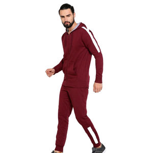 Survêtement de sport d'hiver en coton de haute qualité unisexe avec pantalon à capuche personnalisé, imprimé de grande taille et logo - Product Image 1