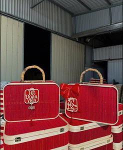 Boîte cadeau en bambou artisanale du Vietnam, solution d'emballage écologique - Product Image 6