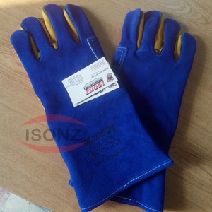 14 Inch 35 cm Cow Leather Welding Gloves Leather Safety Gloves Working Gloves for Welding - Product Image 5