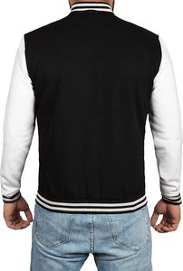 Varsity Leather for Winter Men's Plus Size Venta caliente-Pakistan-Chaqueta de bombardero de baloncesto de diseño personalizado para el mercado de EE. UU./Reino Unido - Product Image 3