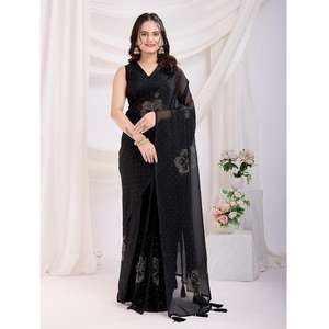 Sari Elegante para Fiestas, Estilo Lujoso y Moderno, Perfecto para Bodas, Recepciones y Fiestas Nocturnas - Product Image 1