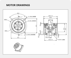 Tùy chỉnh Nema 17 động cơ bước nema17 Stepper Harmonic Reducer geared Drive hộp số với Nema 17 tỷ lệ 30:1 50:1 100:1 - Product Image 6