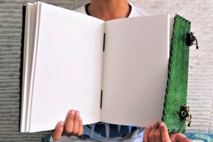 สมุดปกหนังพิมพ์ลายกริมมัวร์สำหรับสมุดโน้ต7หินแบบเกลียวจัดระเบียบด้ายเย็บติดอานลายต้นไม้ของขวัญสไตล์ที่วางแผนไดอารี่ - Product Image 4