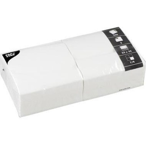 PAPSTAR 250 St./Pack. White Paper Napkins & Serviettes 33 X 33 cm (B X L) - Product Image 1