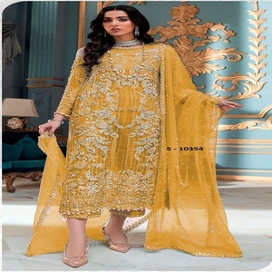 Pakistan salwar kameez phụ nữ Ấn Độ mặc váy cưới với ren trang trí có sẵn với giá bán buôn - Product Image 2