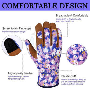 Gants de jardinage en cuir léger coupe-vent et ignifuges résistants à la chaleur et imperméables à vendre - Product Image 2