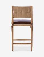 Chaise haute de bar moderne de luxe en bois massif personnalisée pour salle à manger, salon ou restaurant au design vintage
