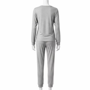 Ropa de Dormir de Punto Suave para Mujer, Poliéster y Algodón, Transpirable, Cómoda, Ropa de Casa, Suministro al por Mayor, Mercado de Exportación Global de la UE - Product Image 1