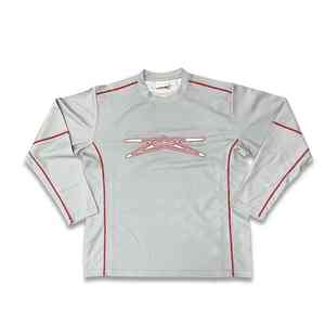 Camiseta de manga larga con diseño de bordado personalizado Camiseta de sublimación en blanco personalizada - Product Image 1