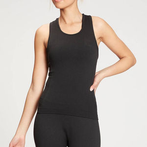 Camisetas sin mangas de gimnasio de alta elasticidad para mujer, ropa activa de entrenamiento elástica informal, Material de LICRA de poliéster transpirable, servicio OEM 2025 - Product Image 5