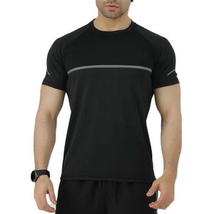 Camiseta Deportiva Ligera de Secado Rápido, 95% Poliéster, 5% Elástico, Cuello Redondo, Lisa, con Logotipo Personalizado, Precio Bajo, Venta al Por Mayor de Fábrica - Product Image 2