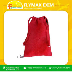 Sac à cordon en jute naturel de qualité supérieure écologique Sac cadeau de Noël et sacs-cadeaux élégants pour les festivals pour le shopping - Product Image 2