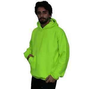 Felpa con cappuccio giallo Neyon per uomo in pile di cotone con cappuccio Casual Streetwear pronto a spedire nessuna tariffa consegna rapida - Product Image 4