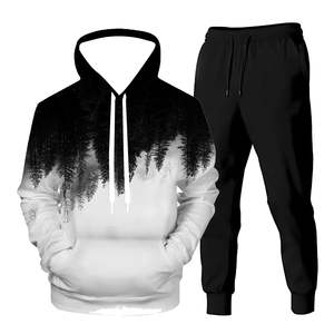Survêtement de maternité décontracté à capuche pour homme, hiver, sublimation, 100% coton, poids lourd, respirant, durable, doux, anti-froissement, rapide - Product Image 1