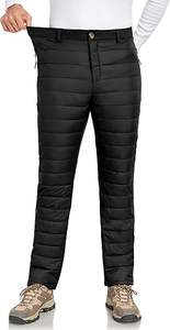 กางเกงบุฟองน้ำสำหรับผู้ชายกางเกงขนเป็ดกลางแจ้งให้ความอบอุ่นในฤดูหนาวออกแบบโลโก้ได้ตามต้องการกันน้ำแบบหนา - Product Image 3