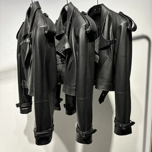 Chaqueta personalizada de piel de oveja auténtica OEM para mujer, chaqueta de piel de serpiente de cocodrilo, ropa de abrigo elegante, tira transpirable, chaqueta de cocodrilo personalizada - Product Image 4