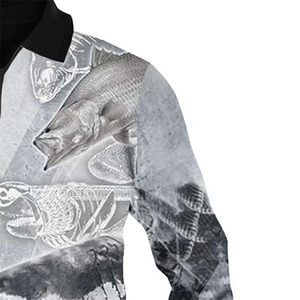 Polos de pesca elegantes, diseño de tela transpirable de secado rápido para ropa de pesca - Product Image 5