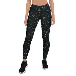 Sublimación personalizada para mujer Lagging Mid Waste Spandex Poliéster Ropa de gimnasio Entrenamiento físico Mallas de entrenamiento para mujer - Product Image 1